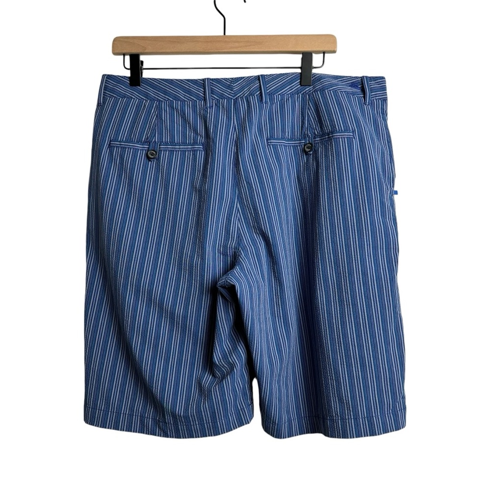 Tommy Bahama Wrinkle Resistant Nylon and Spandex Blue Striped Shorts size 35 - Picture 8 of 8